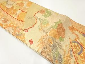 アンティーク　佐賀錦慶長讃歌紋織出し袋帯（材料）